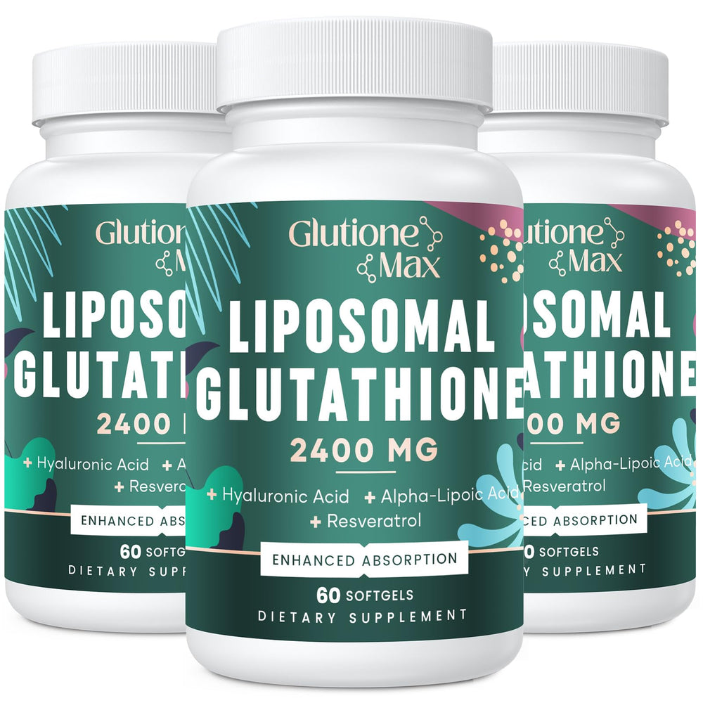 Product hero image: 8-in-1 Liposomal Glutathione 2400mg 180 softgels