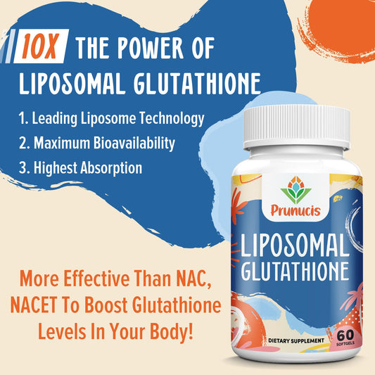 Ingredients panel for 2400mg liposomal glutathione product