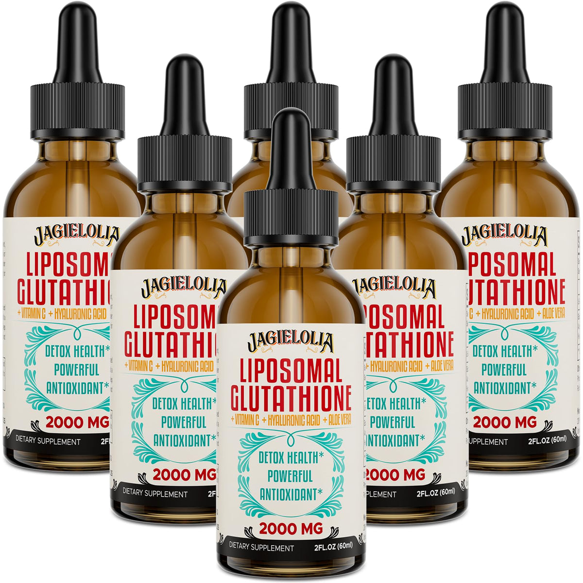 Bottle of Liposomal Glutathione Liquid 2000mg