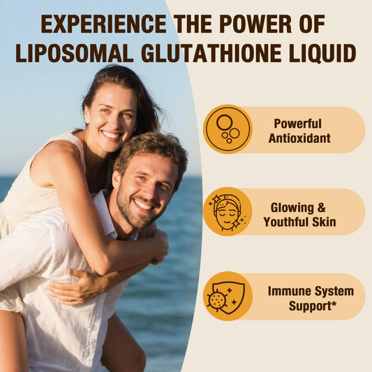 Glutathione liquid dropper showing dosing