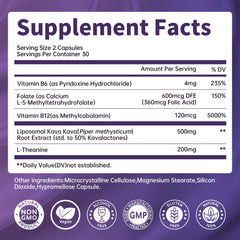 Liposomal kava capsules close-up