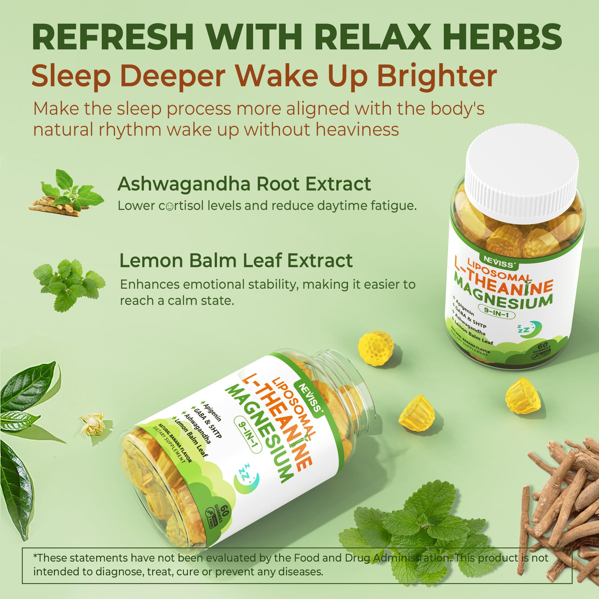Two-pack bottle displayed for sleep and relaxation support