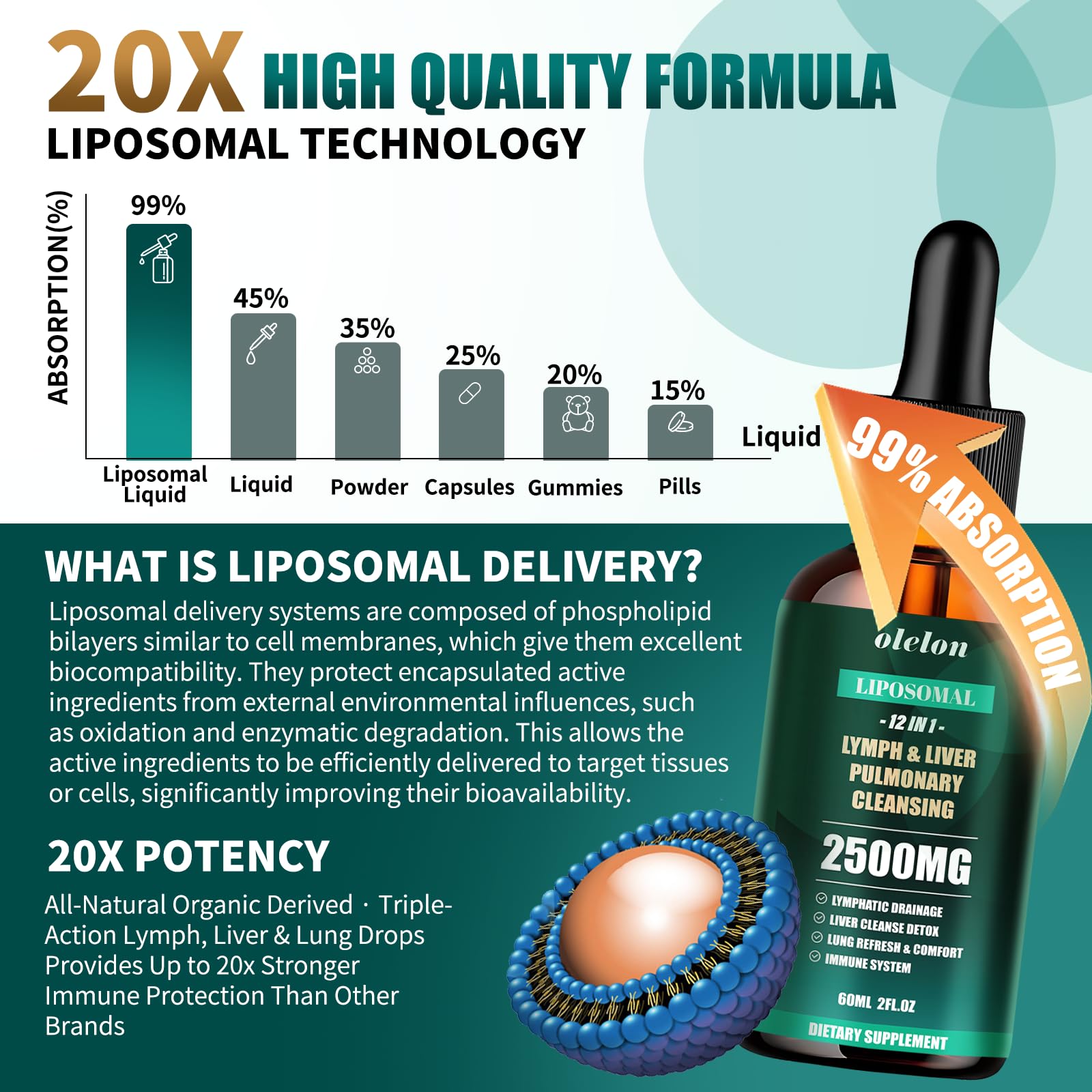 Product packaging box for Liposomal Lymph-Liver-Lung Cleanse Drops