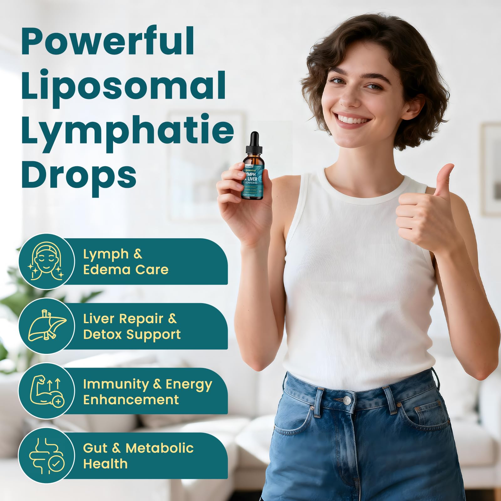 Liver detox and repair concept with supplementation