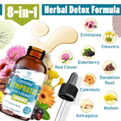 2 oz bottle highlighting the 8-in-1 plant-based formula