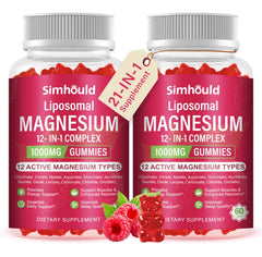 Bottle of liposomal magnesium gummies 120 count