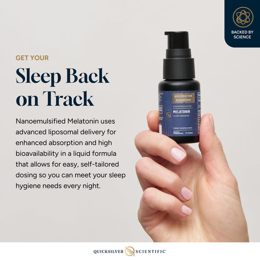 Liposomal melatonin 1mg nanoemulsion oral solution