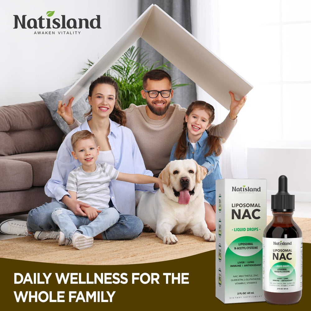 Milk Thistle and Quercetin imagery accompanying NAC drops
