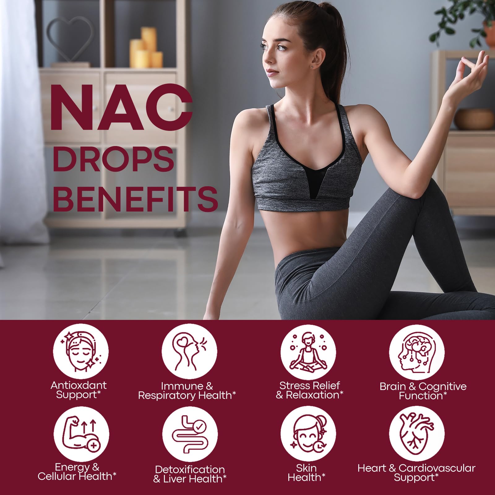 Liposomal NAC drops with resveratrol and quercetin for antioxidant protection
