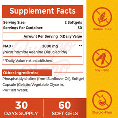 Liposomal NAD+ absorption technology graphic