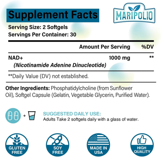 Liposome technology for NAD+ absorption