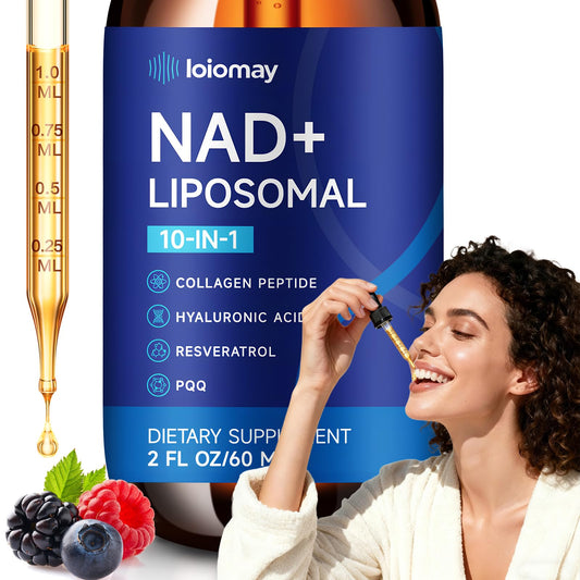 Hero image: Liposomal NAD+ Liquid Drops bottle