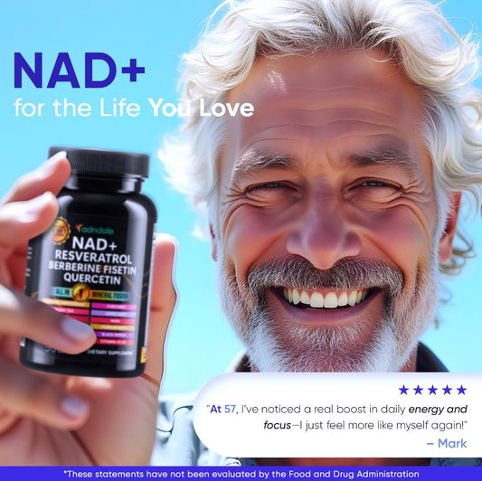 Liposomal NAD Resveratrol Berberine fusion illustration
