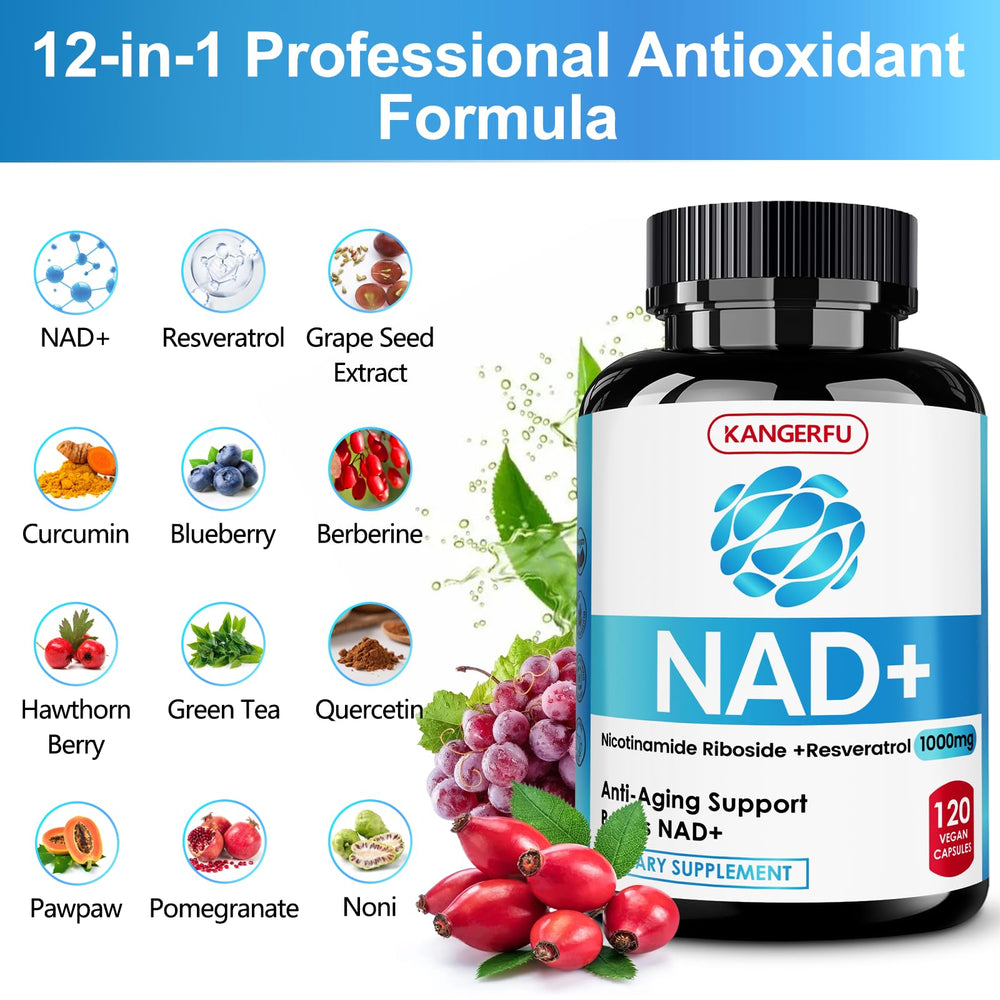 NAD Resveratrol with botanical ingredients like Quercetin and Grape Seed Extract