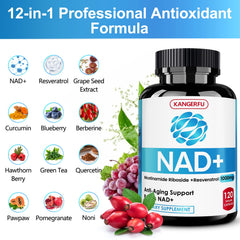 NAD Resveratrol with botanical ingredients like Quercetin and Grape Seed Extract