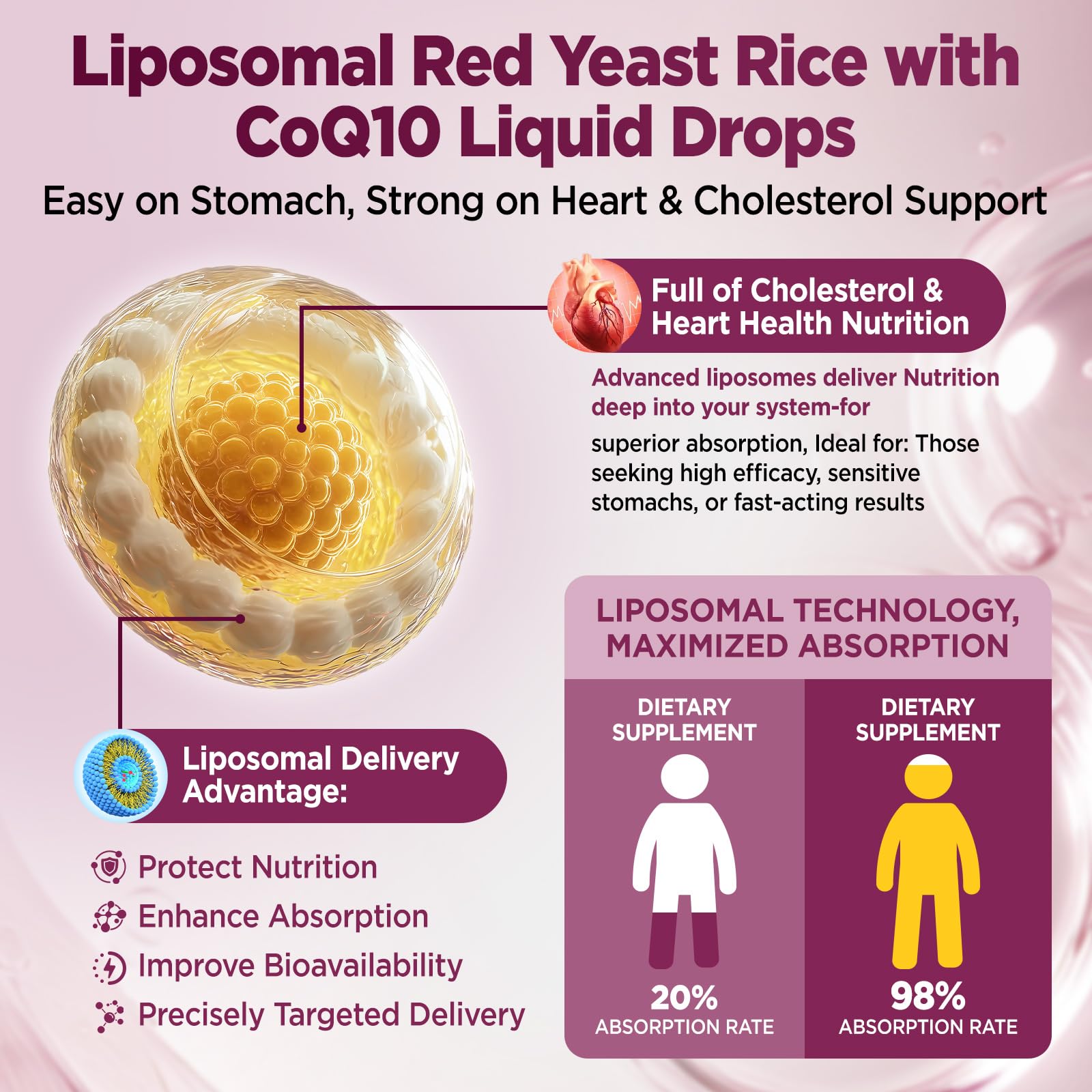 Vegan and organic label on bottle