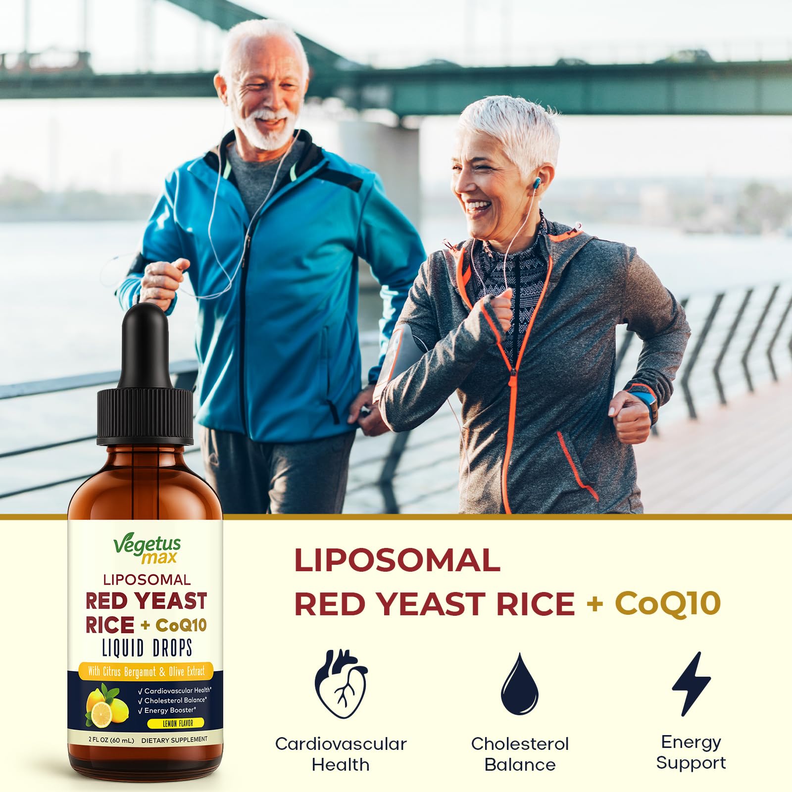 Dropper dispensing liposomal red yeast rice drops