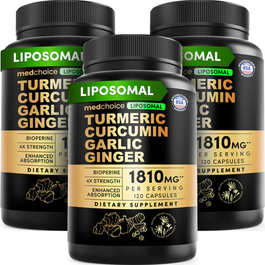 Liposomal Turmeric bottle and label