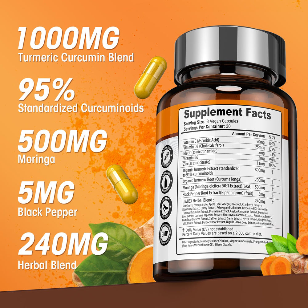 Capsules containing liposomal turmeric curcumin with black pepper and ginger