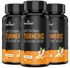 Front view of Liposomal Turmeric Curcumin 2000mg, 180 softgels