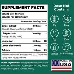USA-made liposomal herbal supplement free from dairy, soy, egg, wheat, lactose and preservatives