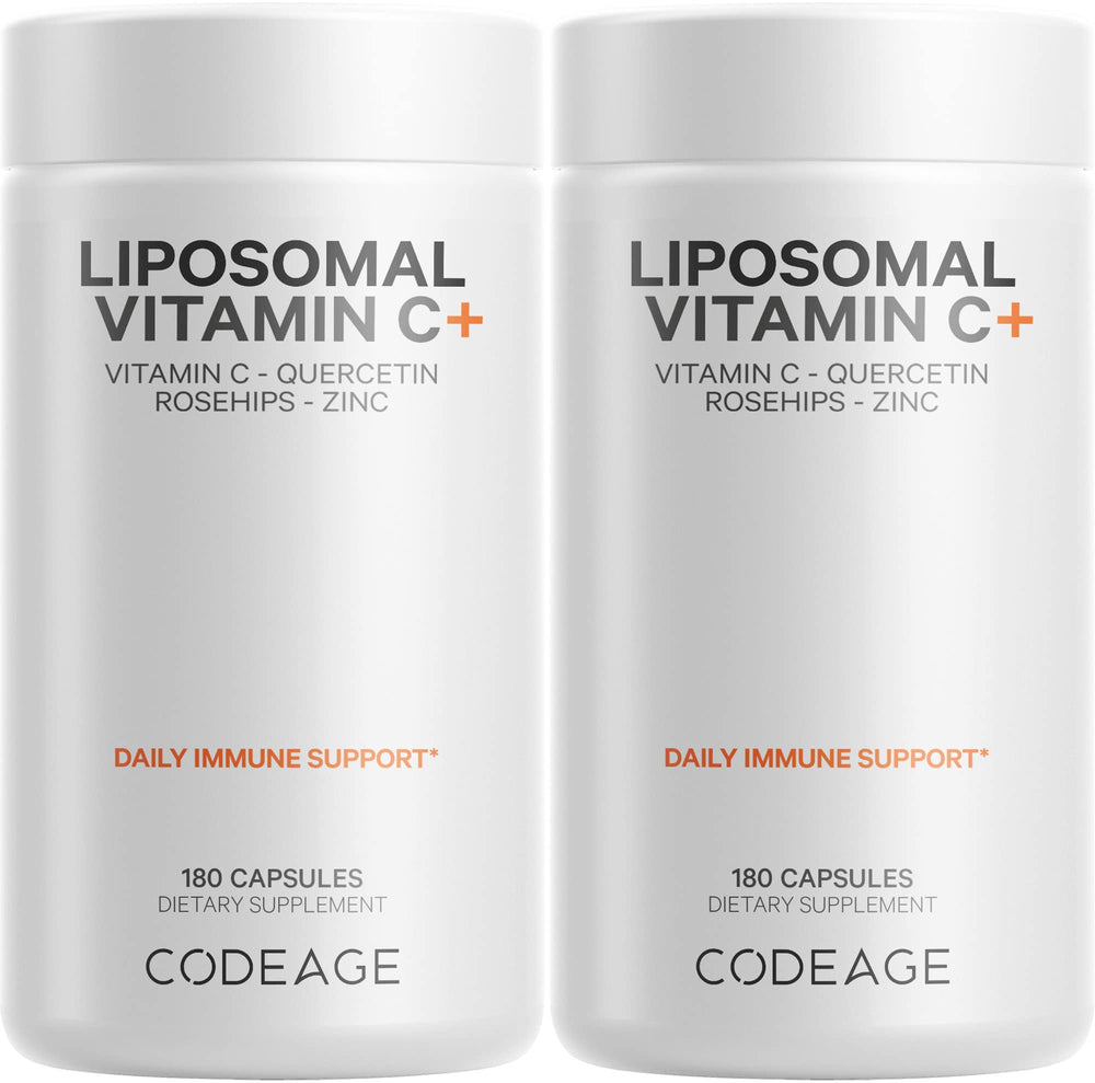 Front view of Codeage Liposomal Vitamin C 1500mg 2-pack