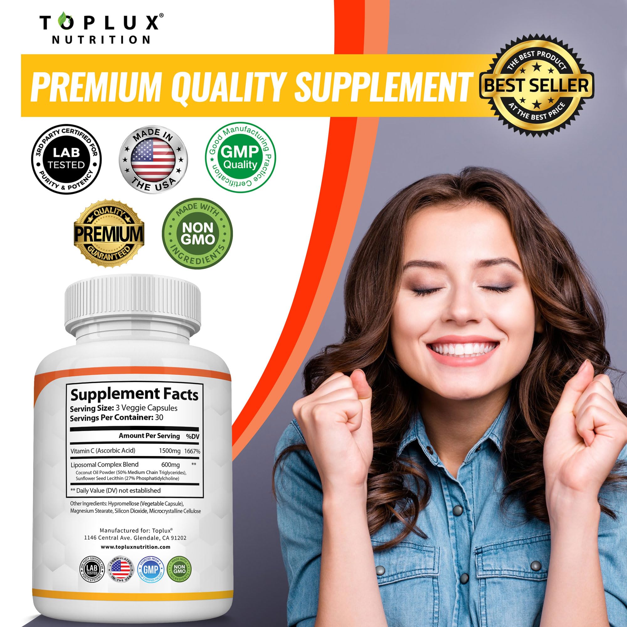 Packaging of Liposomal Vitamin C 2100mg