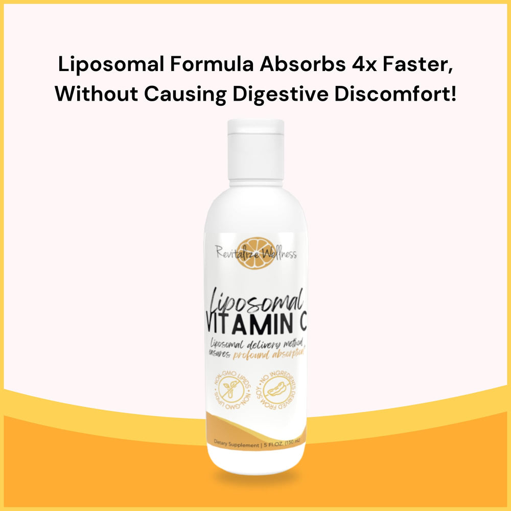 Liposomal Vitamin C bottle with juice for mixing