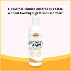 Liposomal Vitamin C bottle with juice for mixing