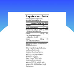 Product bottle label showing 1,000 mg per serving