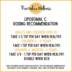Product packaging and box for Revitalize Wellness Liposomal Vitamin C