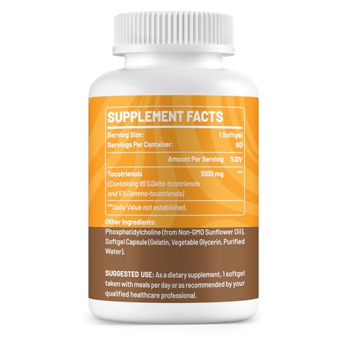 Product packaging box for Liposomal Vitamin E Tocotrienols 1000mg