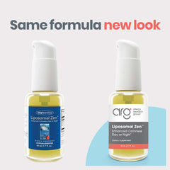 Close-up of Liposomal Zen bottle