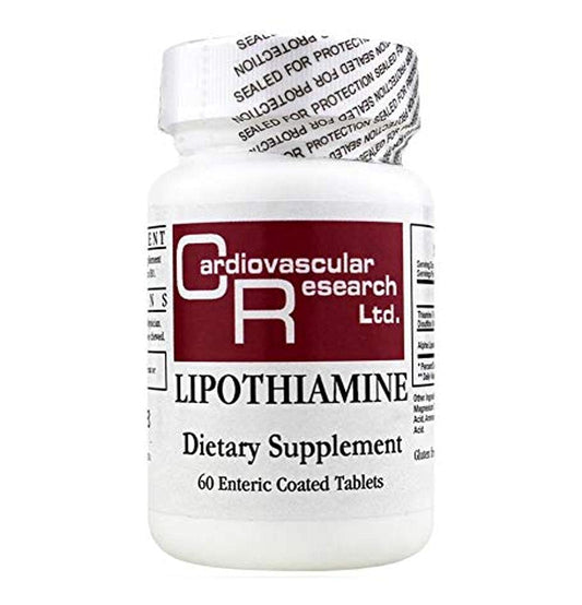 Lipothiamine White 60 Count THIAM2 bottle by Cardiovascular Research, California, USA