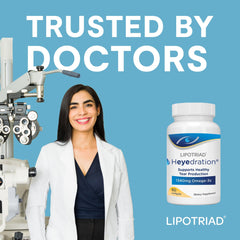 Box and bottle of Lipotriad Heyedration Eye Vitamins
