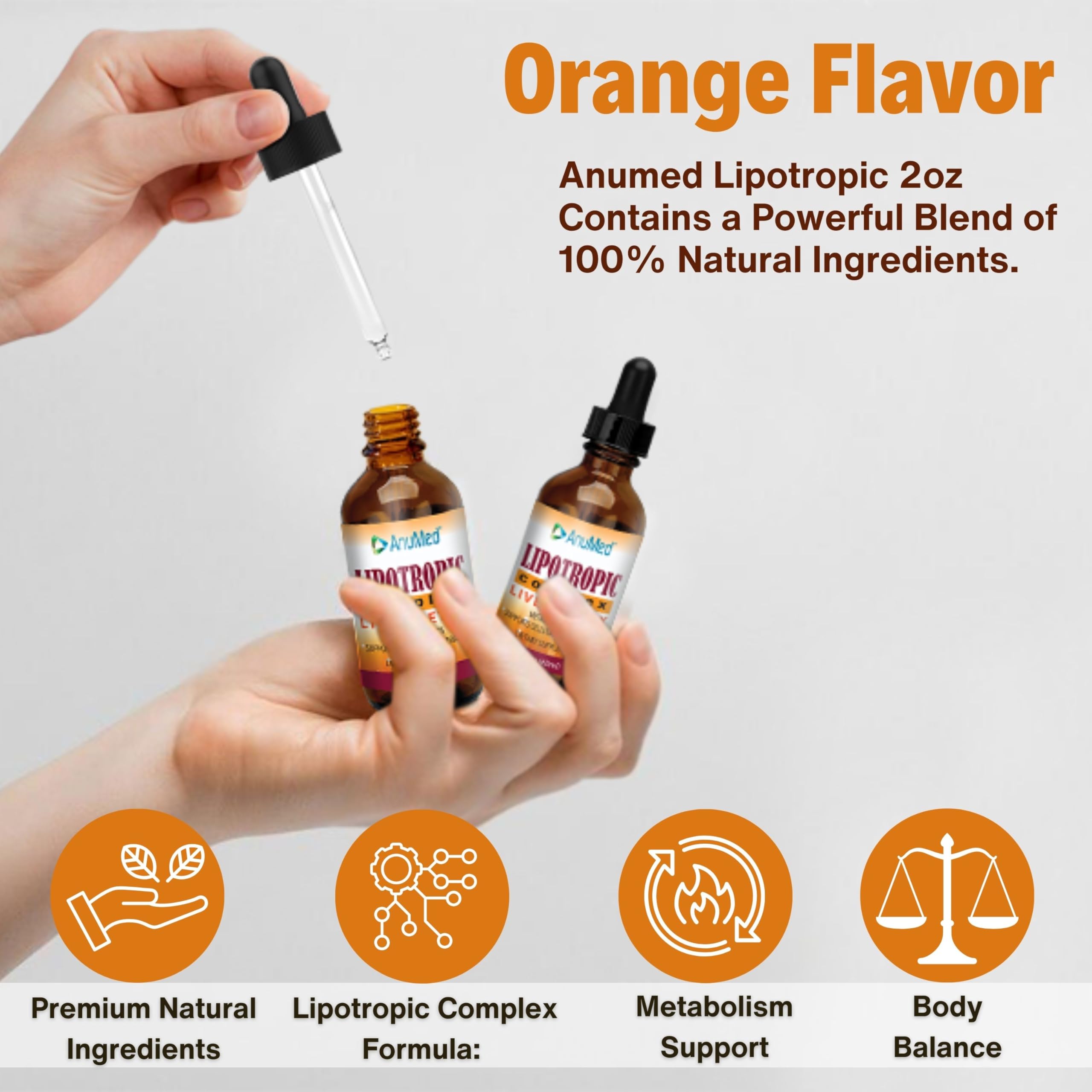 Lipotropic Drops with a key chain accessory
