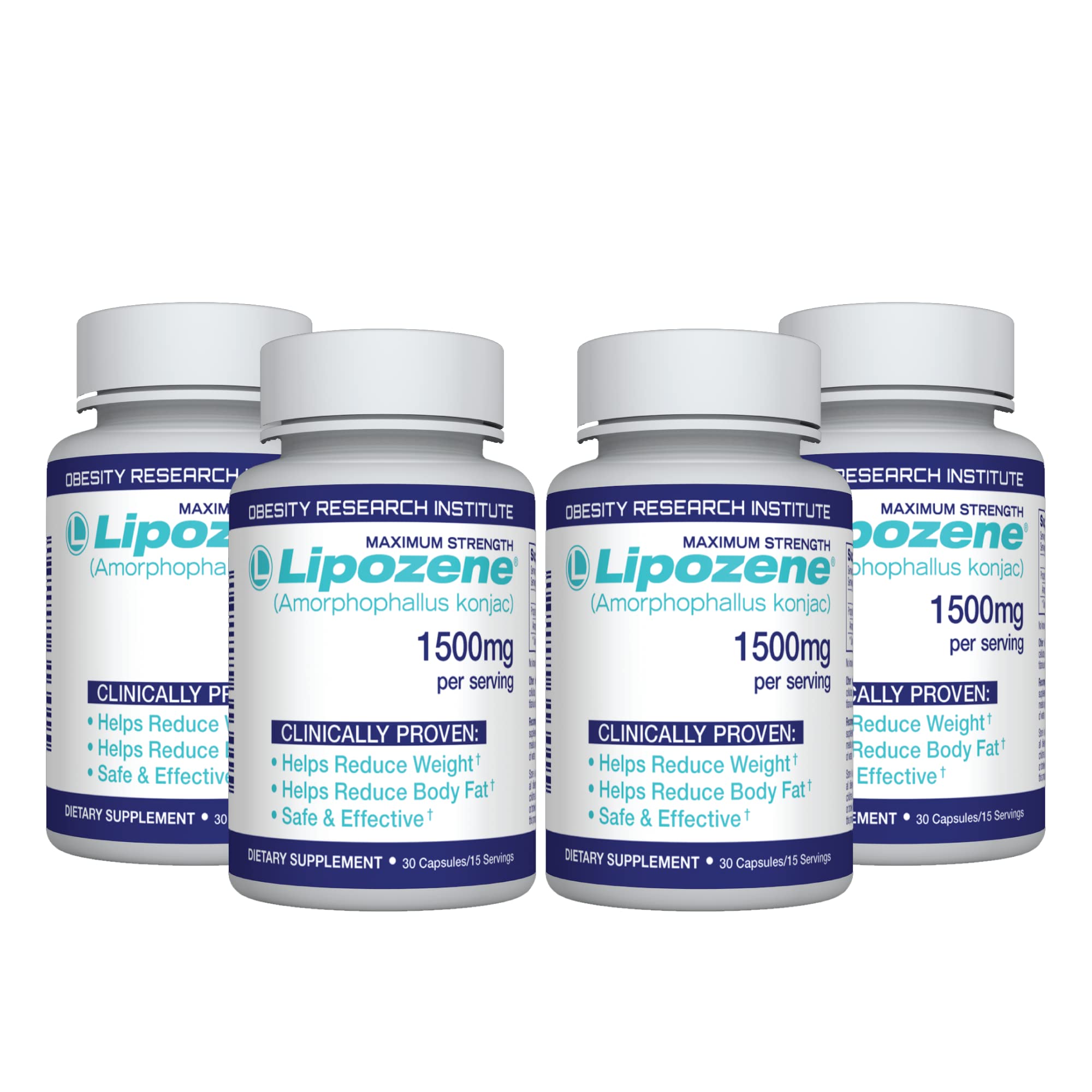 Lipozene diet pills four-bottle pack