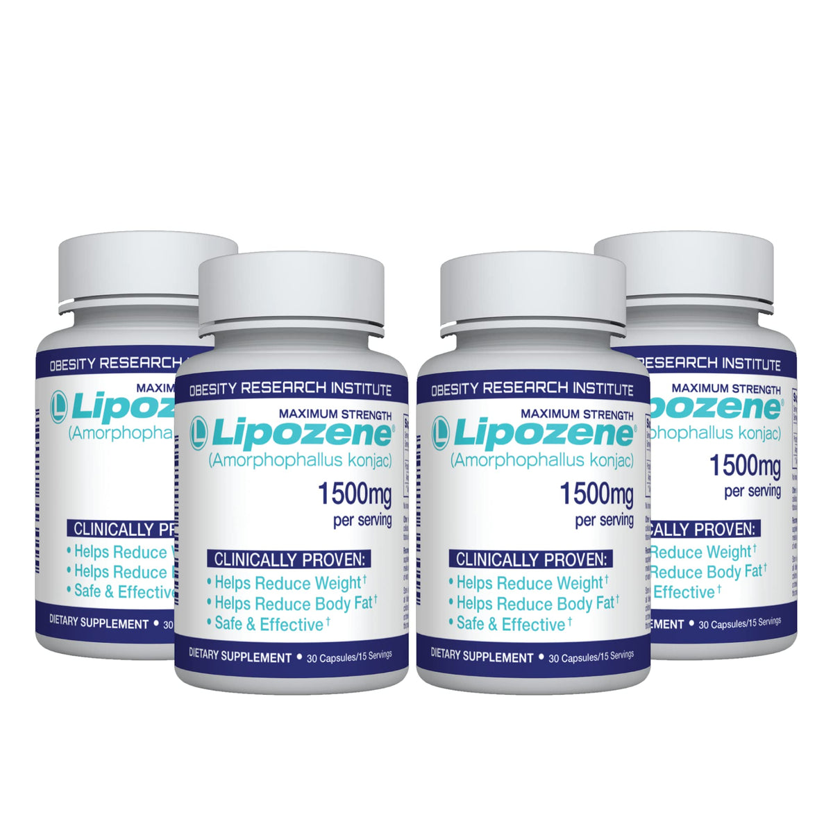 Lipozene diet pills four-bottle pack