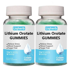 Liqherb Lithium Orotate Gummies bottle label showing 5mg per serving