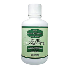 Front view of Liquid Chlorophyll 16oz mint bottle