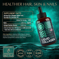 Close-up of hydrolyzed collagen types I & III with biotin label
