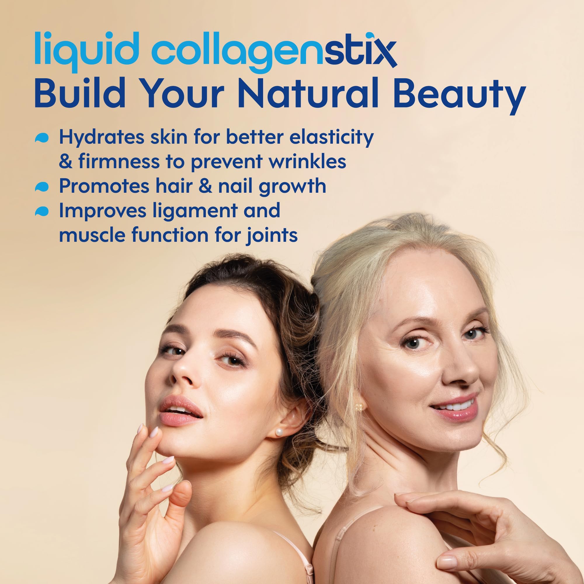 Second angle of Liquid Collagen Stix Lemon bottle