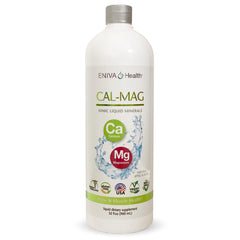 Liquid ionic calcium and magnesium supplement bottle, 32oz