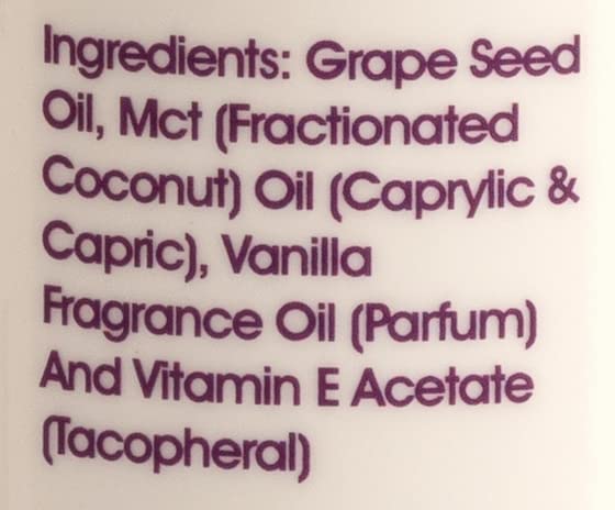 8 fl oz bottle of Liquid Love Vanilla Exotique Body Oil