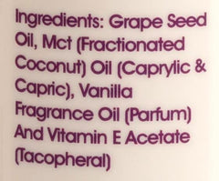 8 fl oz bottle of Liquid Love Vanilla Exotique Body Oil