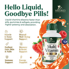 Family using liquid multivitamin together