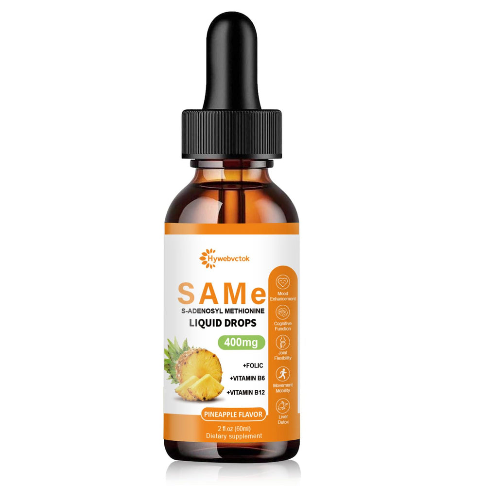 Dropper and bottle for SAM-e pineapple drops