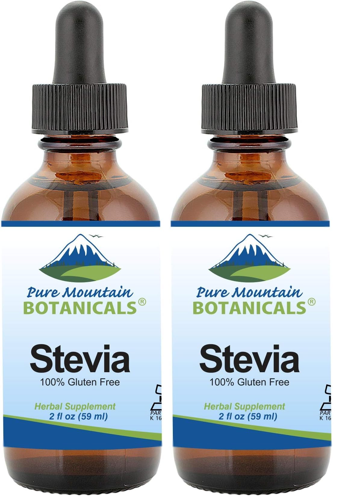 Liquid Stevia Drops 2oz glass bottle – pack of 2
