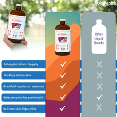 LIQUIDHEALTH Mega Energy B-Complex smoothie ready mix offering a flavorful energy boost.