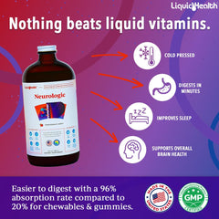 Ginkgo Biloba leaves and ingredients illustration for LIQUIDHEALTH
